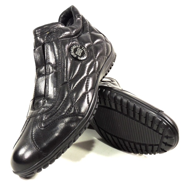 Baldinini?? Men\'s Black Leather Winter Sneakers main image 9